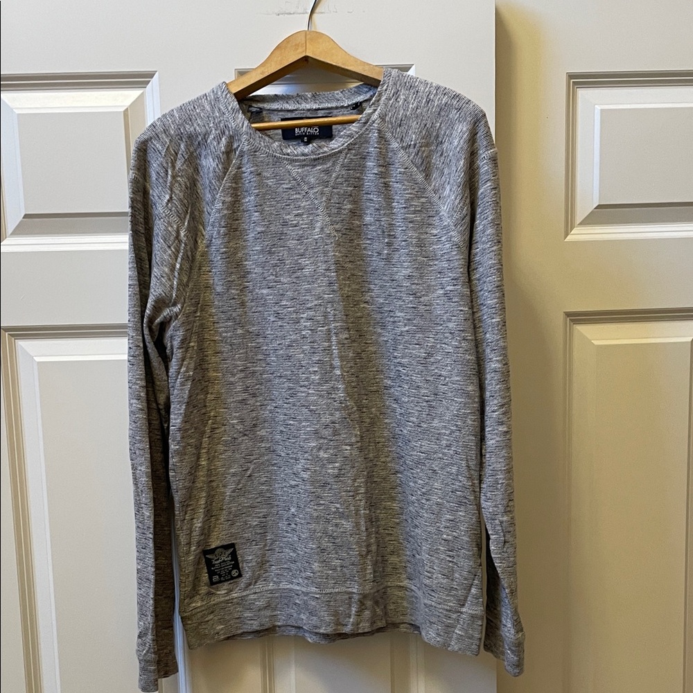 Buffalo David Bitton Gray Long Sleeve Shirt
